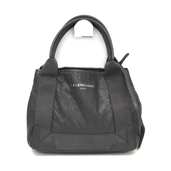 BALENCIAGA Gray Leather Shoulder Bag - Picture 1 of 15